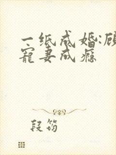 一纸成婚:顾少宠妻成瘾