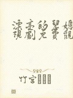 漂亮的儿媳妇电视剧免费观看国语