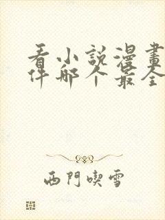 看小说漫画的软件哪个最全又免费封面