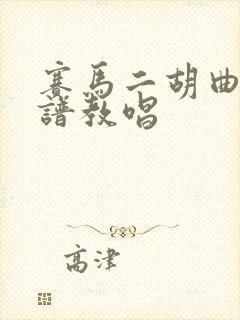 赛马二胡曲谱简谱教唱