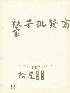 袜子批发商的厂家