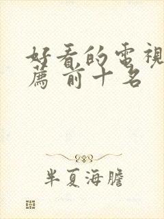 好看的电视剧推荐 前十名封面