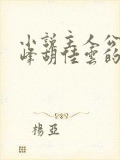 小说主人公叫秦峰胡佳云的小说