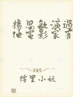 杨思敏演过的其他电影家有日本妻封面