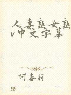 人妻熟女熟女av中文字幕