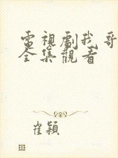 电视剧我哥我嫂全集观看