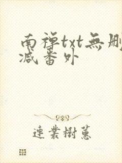 南禅txt无删减番外