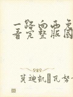一路向西免费观看完整版国语高清