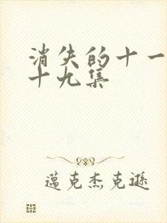 消失的十一层第十九集封面