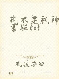 我不是戏神电子书版txt