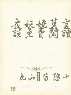 夜妖娆莫言殇小说免费阅读封面