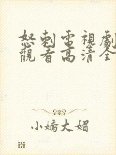 怒刺电视剧免费观看高清全集