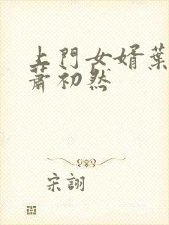 上门女婿叶辰,萧初然封面