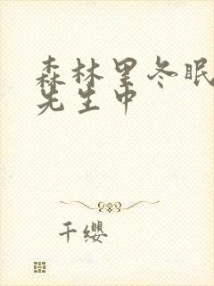 森林里冬眠的熊先生中