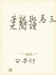 唐诚与马玉婷全文阅读