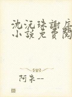 沈沅珠谢序川的小说免费阅读全文