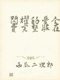 闪耀的爱全集免费完整版在线观看