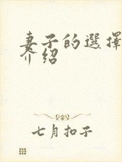 妻子的选择剧情介绍