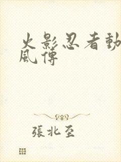 火影忍者动漫疾风传封面