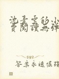 沈青云的小说免费阅读无弹窗