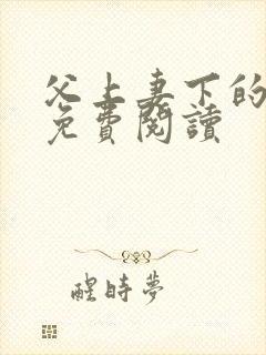 父上妻下的小说免费阅读