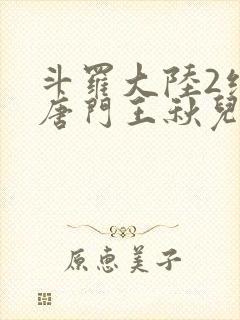 斗罗大陆2绝世唐门王秋儿