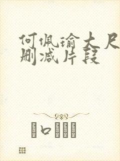 何佩瑜大尺度被删减片段