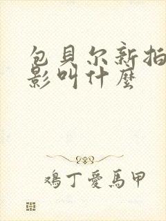 包贝尔新拍的电影叫什么