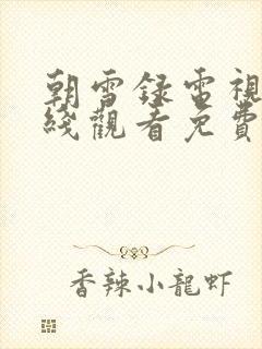 朝雪录电视剧在线观看免费高清版封面