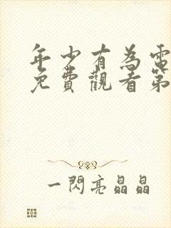 年少有为电视剧免费观看第10集封面