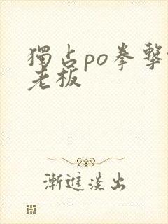 独占po拳击馆老板