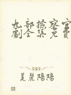 九部检察官电视剧全集免费