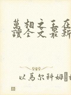 万相之王在线阅读全文最新章节