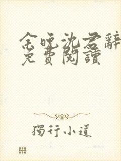 余晚沈君辞全文免费阅读