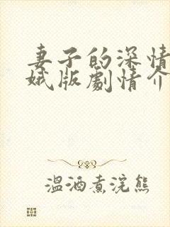 妻子的深情成贤娥版剧情介绍