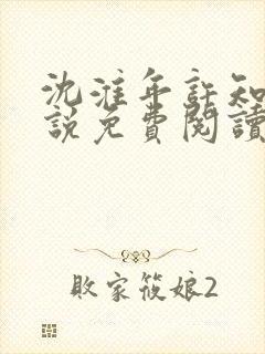 沈淮年许知潼小说免费阅读