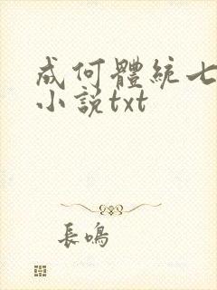 成何体统七英俊小说txt封面
