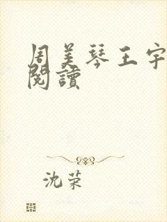 周美琴王宇免费阅读封面