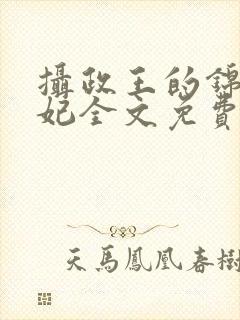 摄政王的锦绣王妃全文免费阅读