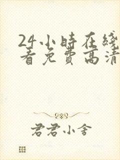 24小时在线观看免费高清电视剧封面