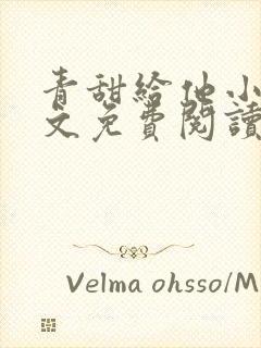 青甜给他小说全文免费阅读笔趣阁