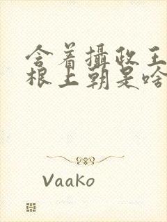 含着摄政王的紫根上朝是啥小说