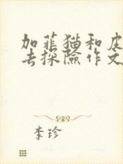 加菲猫和皮皮鼠去探险作文封面