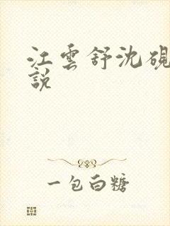 江云舒沈砚舟小说