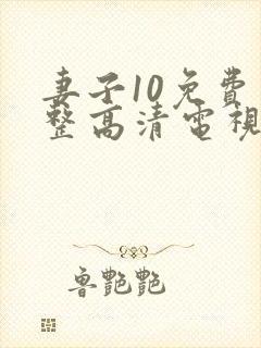 妻子10免费完整高清电视剧在线看