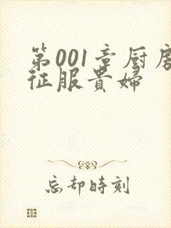 第001章厨房征服贵妇