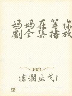 妈妈在等你电视剧全集播放免费观看封面