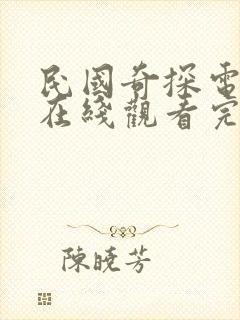 民国奇探电视剧在线观看完整版免费封面