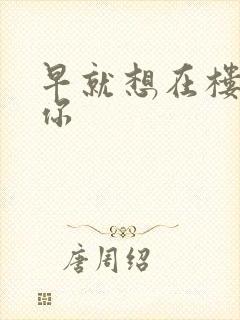 早就想在楼梯要你