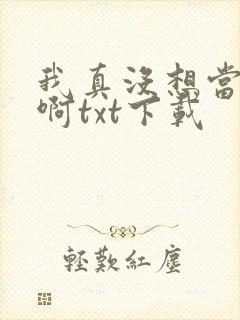 我真没想当反派啊txt下载